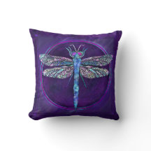 Travesseiro Dragonfly Square em tons de Dreamy