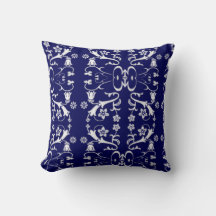 Travesseiro Elegante Blue Batik