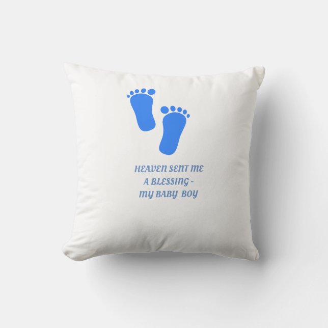 Almofada Travesseiro enviado céu do menino dos anjos do (Frente)