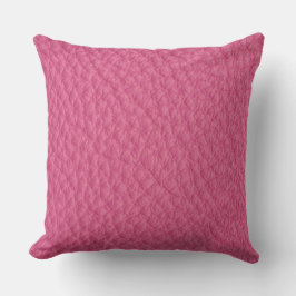 Almofada Travesseiro Estampado com Visual de Couro Magenta