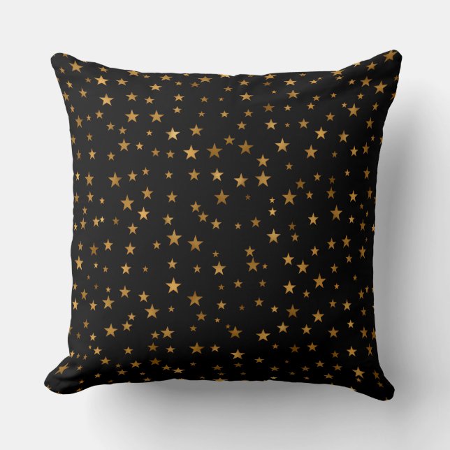 Almofada Travesseiro Estrelas Douradas Indoor (Frente)