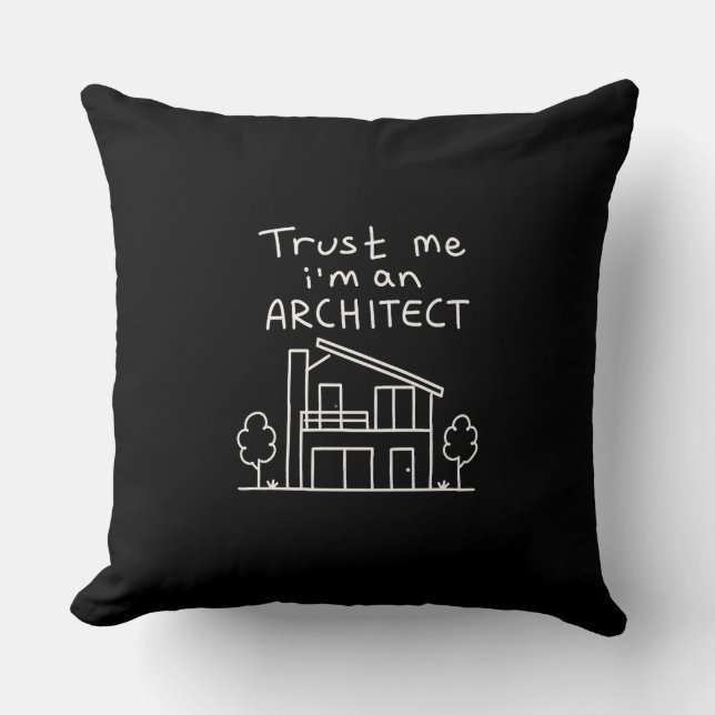 Almofada Travesseiro 'Eu Sou Um Arquiteto' (Frente)
