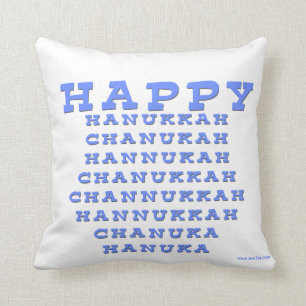 ALMOFADA TRAVESSEIRO FELIZ DE HANUKKAH CHANUKAH HANUKKAH