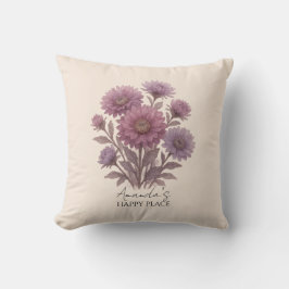 Almofada Travesseiro Floral Aster, Personalizado