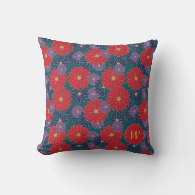 Almofada Travesseiro Floral de Queda Splashy (Frente)