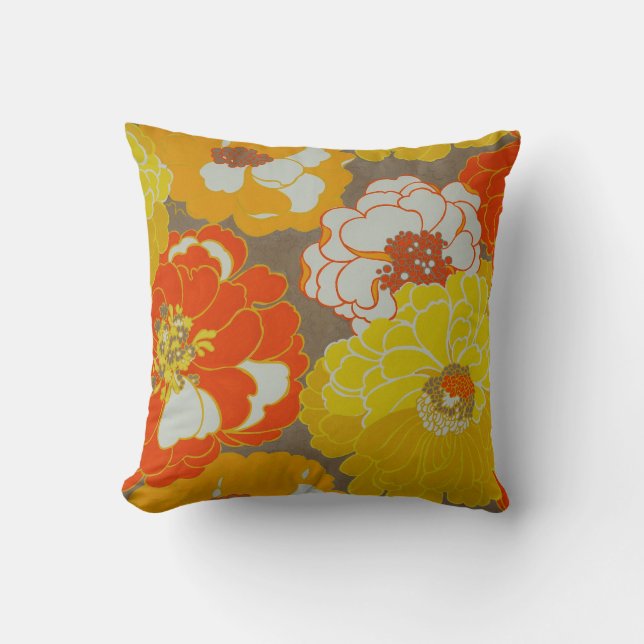 Almofada Travesseiro floral do LA do museu (Frente)