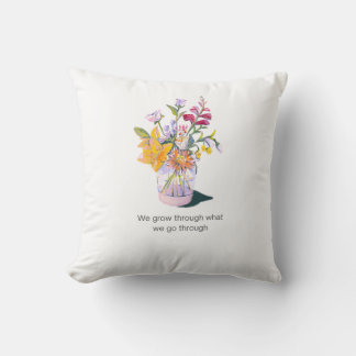 Almofada Travesseiro Floral Inspiracional | Cotação Positiv