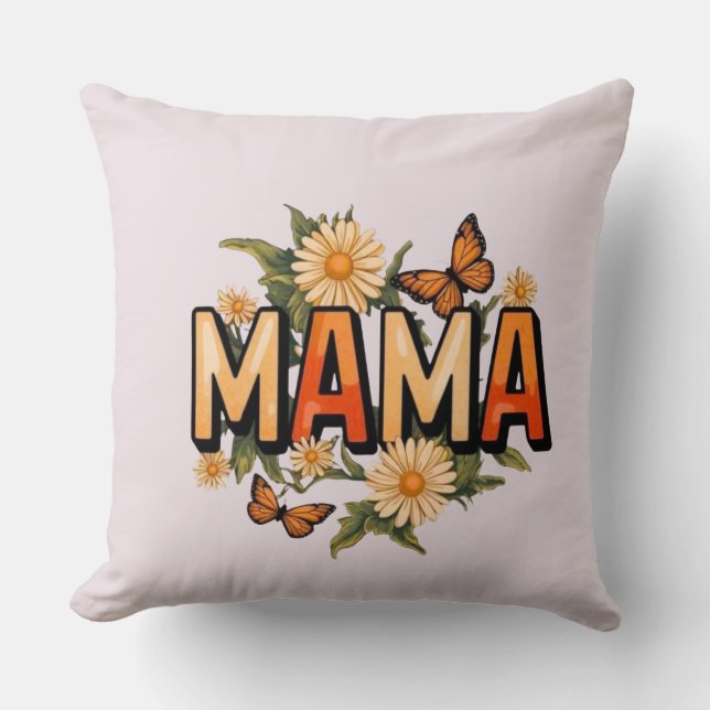 Almofada Travesseiro Floral Mama (Frente)