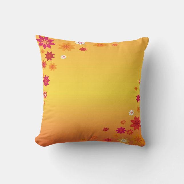 Almofada Travesseiro Floral Orange American Mojo (Frente)
