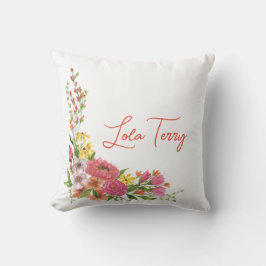 Almofada Travesseiro Floral Personalizado
