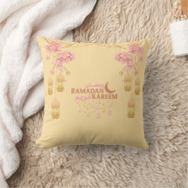 Almofada Travesseiro Floral Rosa Elegante Ramadan Kareem La