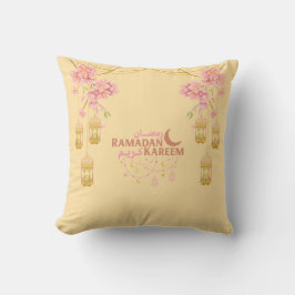 Almofada Travesseiro Floral Rosa Elegante Ramadan Kareem La