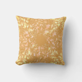 Almofada Travesseiro Folhas de Alegria (Dourado)