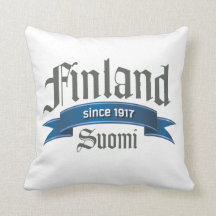 Travesseiro frente e verso de Finlandia desde 1917
