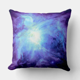 Almofada Travesseiro Galáxia Azul Periwinkle da Nebulosa de