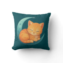 Travesseiro Gato Sonhos Doces na Lua