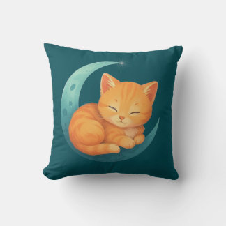 Almofada Travesseiro Gato Sonhos Doces na Lua