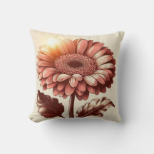 Travesseiro Gerbera Daisy para conforto inspirado