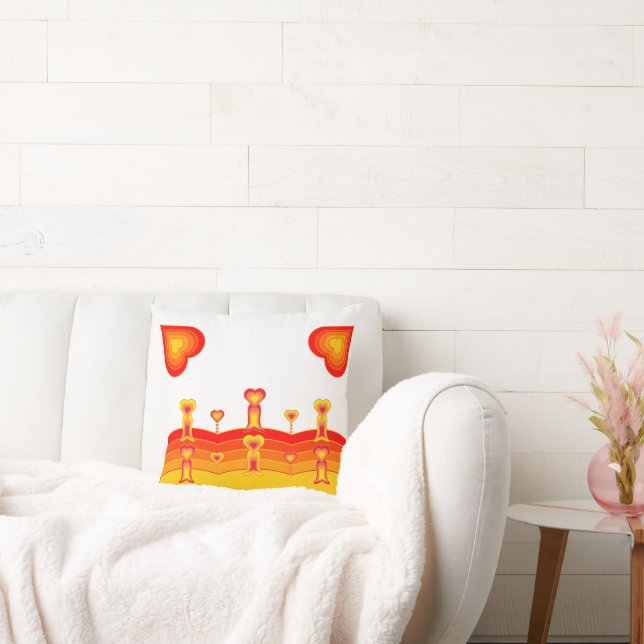 Almofada Travesseiro Heart-Scape  (Sofá)