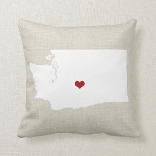 Almofada Travesseiro Home novo 16" do estado de Washington