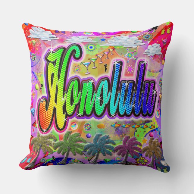 Almofada Travesseiro Honolulu Vista Express (Frente)