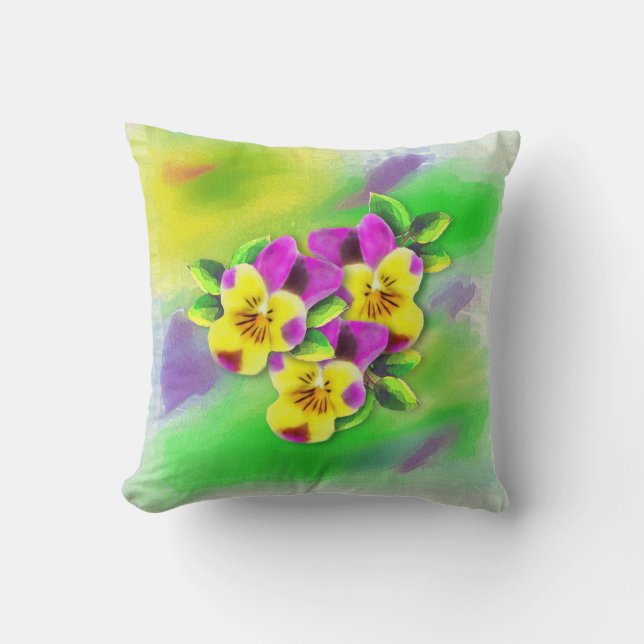 Almofada Travesseiro Johnny Jump-ups (Frente)