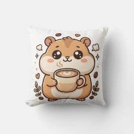 Almofada Travesseiro Kawaii Coração de Hamster Fofinho