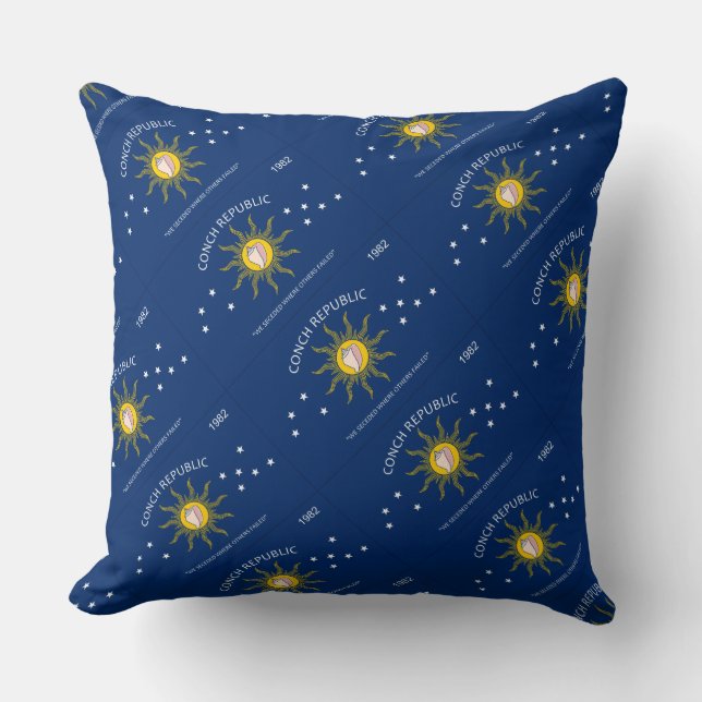 Almofada Travesseiro "Key West Flag" de Paul McGehee (Frente)