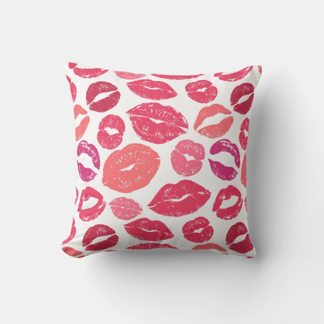 Almofada Travesseiro Kiss Lips Love Throw (Frente)