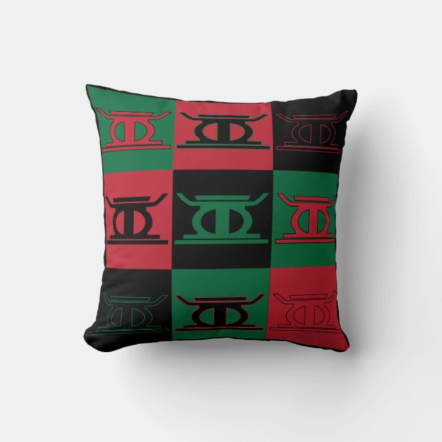 Almofada Travesseiro Kwanza - Dia 2 Kujichagulia (Autodeter (Frente)