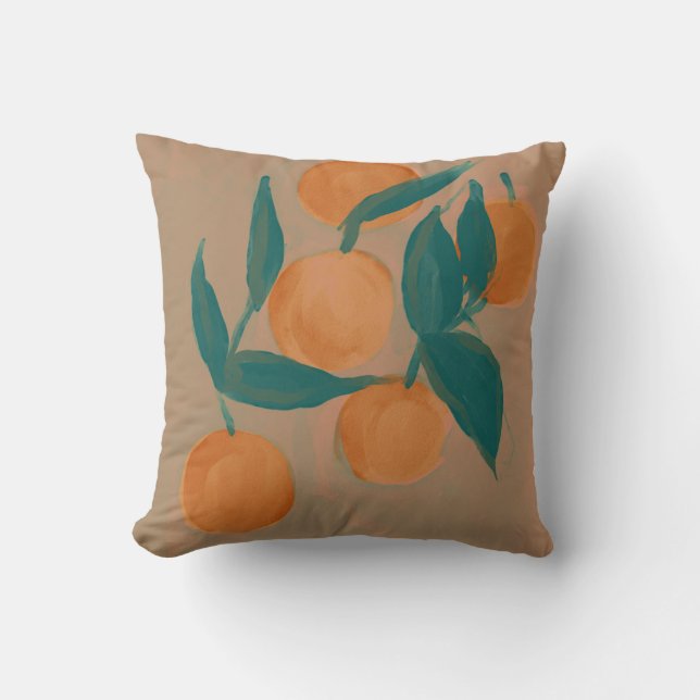 Almofada travesseiro laranja vintage (Frente)