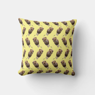 Almofada Travesseiro Leão Frenético (Amarelo)
