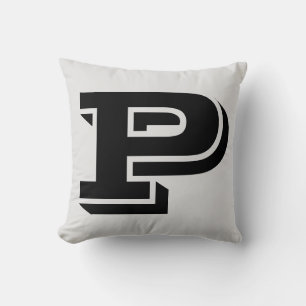 Almofada Travesseiro LETTER P MONOGRAM
