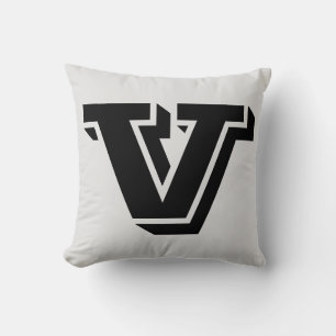 Almofada Travesseiro LETTER V MONOGRAM