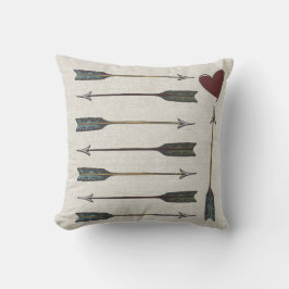 Almofada Travesseiro Linen Look Arrows