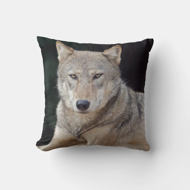 Almofada Travesseiro Lobo Cinzento (Frente)