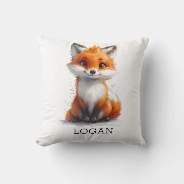 Almofada Travesseiro Logan Fox Cub Personalizado (Frente)