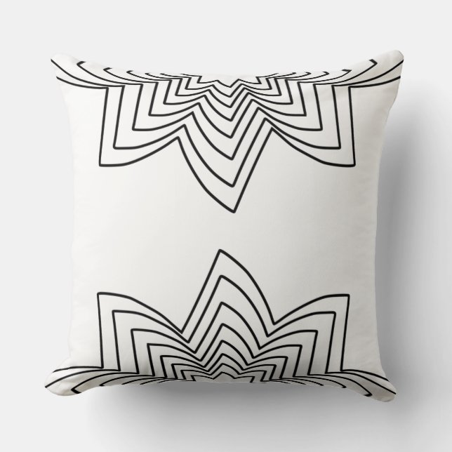 Almofada Travesseiro lombar tribal do Lotus Flower (Frente)