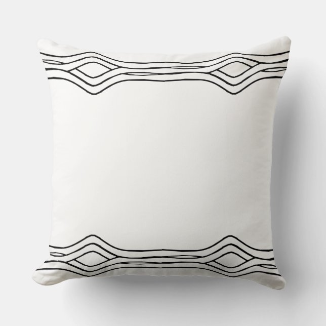 Almofada Travesseiro lombar tribal sem nós (Frente)