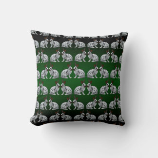Almofada Travesseiro Loucura Coelho Inglês (Verde/Preto)