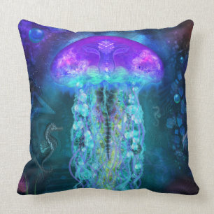 Almofada Travesseiro Luminescent das medusa