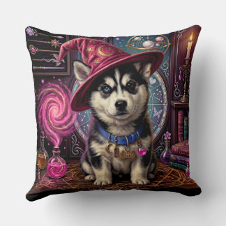 Almofada Travesseiro Mágico de Filhote de Jindo e Husky