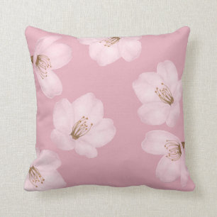 Almofada Travesseiro malva de Sakura da flor de cerejeira
