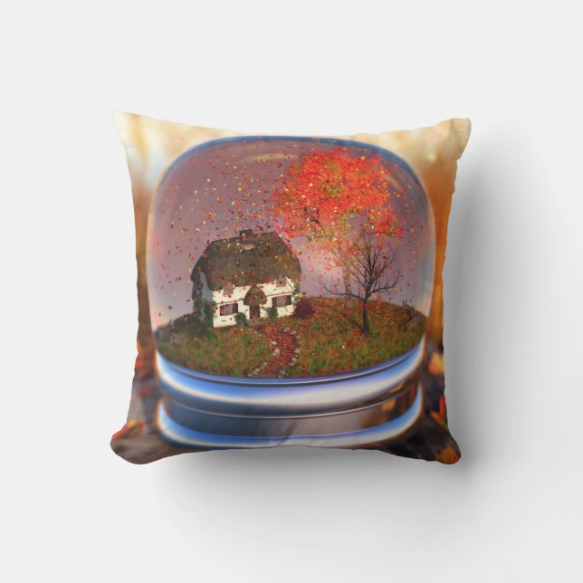 Almofada Travesseiro Maple Leaf Globe (Frente)