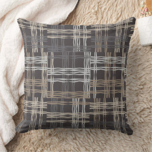Almofada Travesseiro Marrom Neutro para Decoração