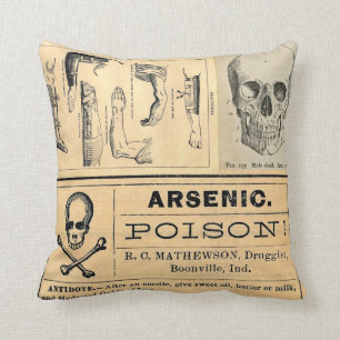 Almofada Travesseiro médico da anatomia do veneno do crân