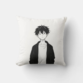 Almofada Travesseiro Minimalista de Anime Menino