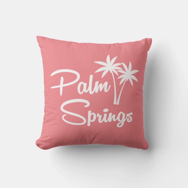 Almofada Travesseiro Moderno do Meio século Primavera Palm (Frente)