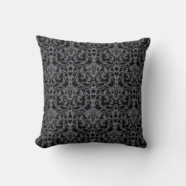 Almofada Travesseiro MoJo Americano Black Damask (Frente)