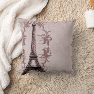 Almofada Travesseiro MoJo Americano Rosa Paris Grunge